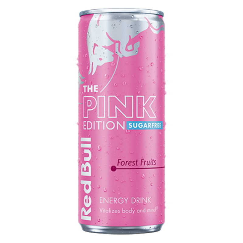 Red Bull Energy Drink Sugar Free Pink Edition Forest Fruits, 250ml