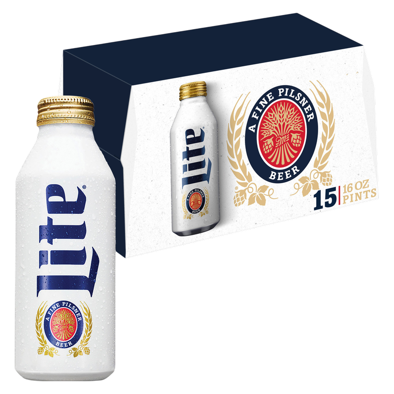 Miller Lite 15pk 16oz Aluminum Bottle 4.2% ABV