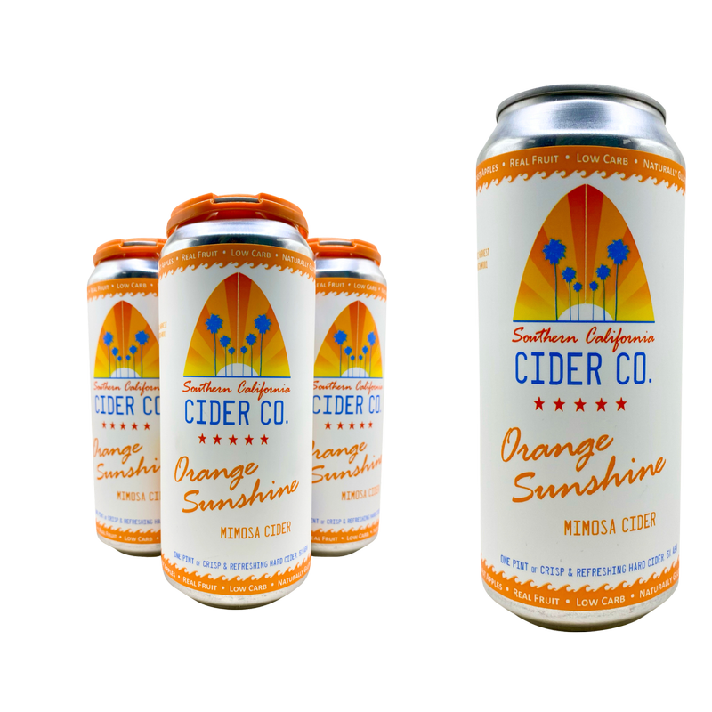 Southern California Cider Orange Sunshine - Mimosa Cider 4pk 16oz Can 5% ABV