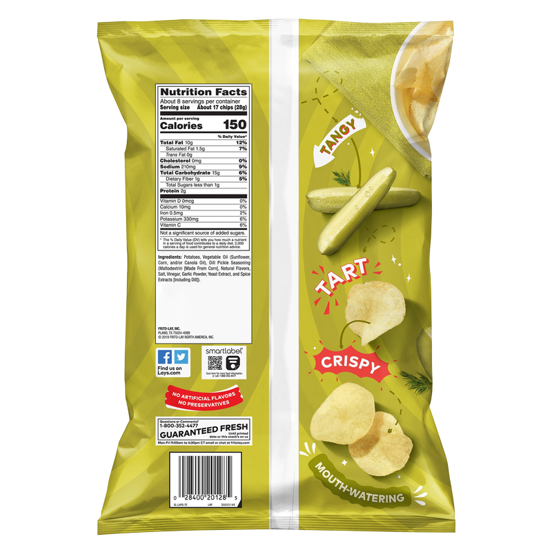 Lay's Cool Dill Pickle Potato Chips 7.75oz