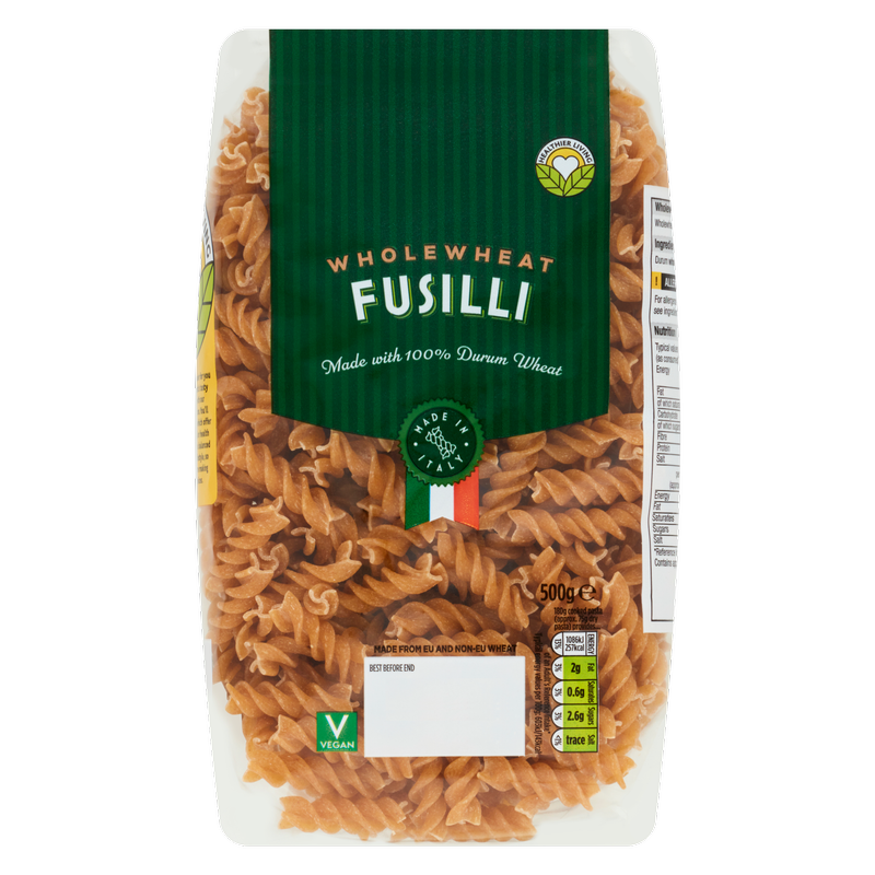 Morrisons Wholewheat Fusilli, 500g