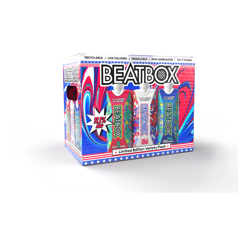 BeatBox Red, White, Blue Variety Pack 6pk 500ml
