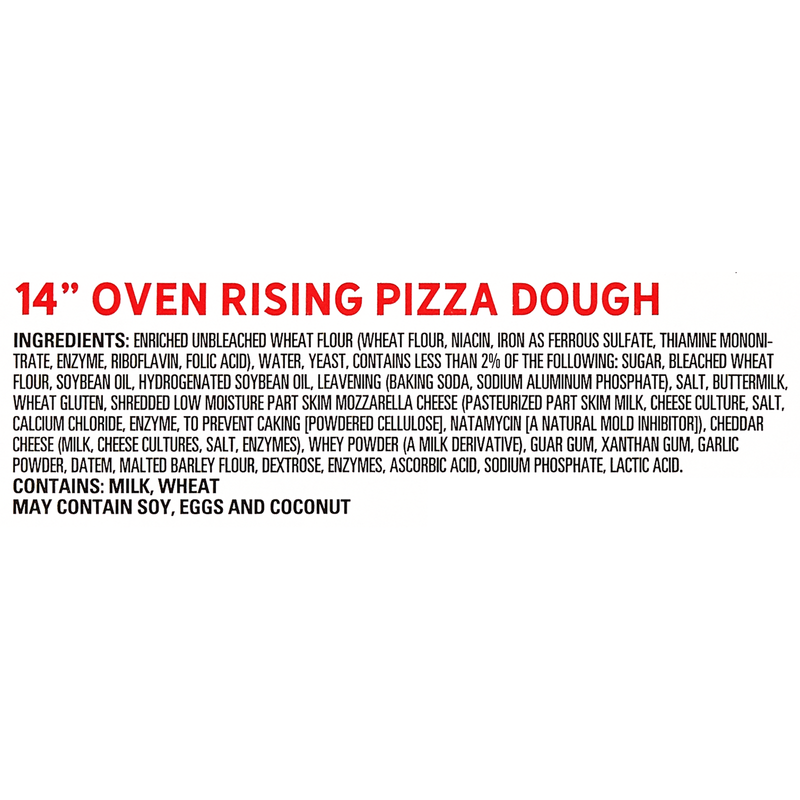 Fresh 'N Ready Frozen Oven Rising Sheeted Pizza Dough 14in 24oz
