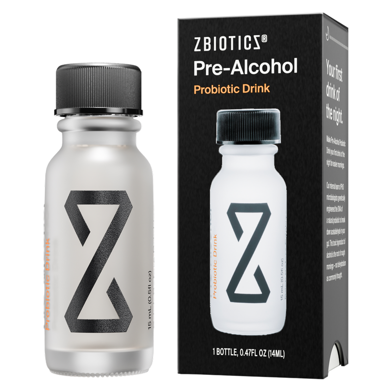 ZBiotics Pre-Alcohol Probiotic Drink, 1 Pack