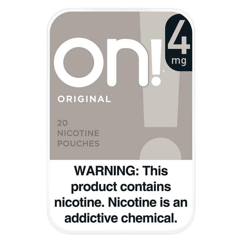 On! Nicotine Pouches Original Nicotine Pouch, 4mg