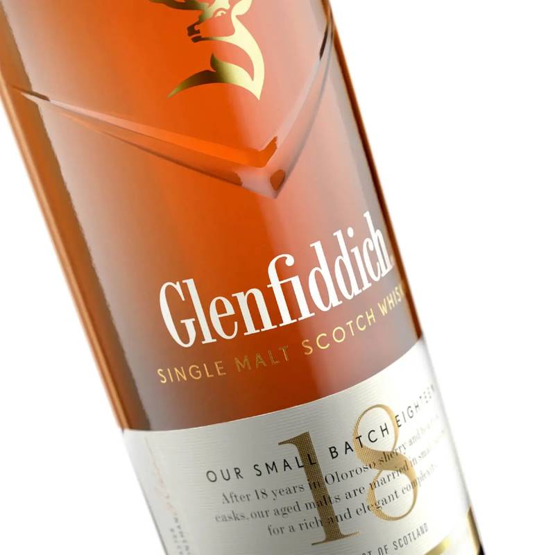 Glenfiddich 18 Year Old Single Malt Scotch Whisky  750 ml