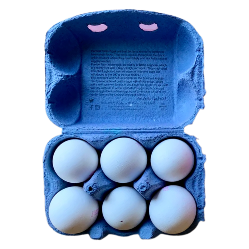 Fenton Farm Large White Free Range Eggs, 6pcs