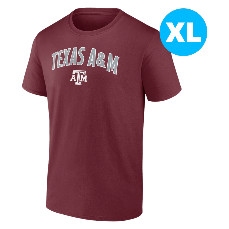 Texas A&M Tall Engage Arch Cotton Short Sleeve Tee-Size XL
