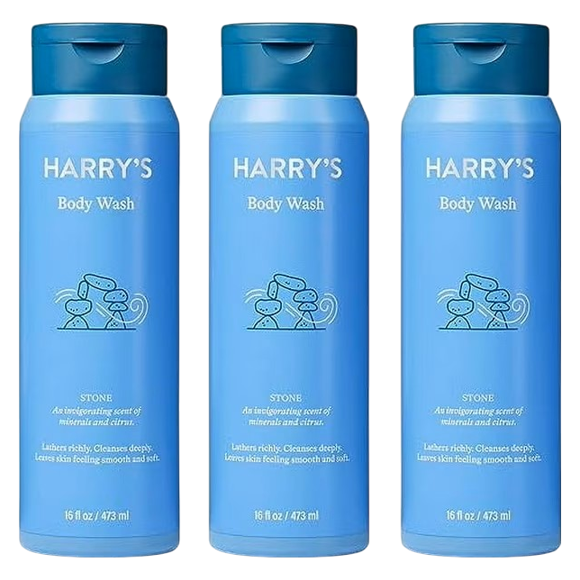 Harry's Men's Stone Body Wash 16oz, 3ct