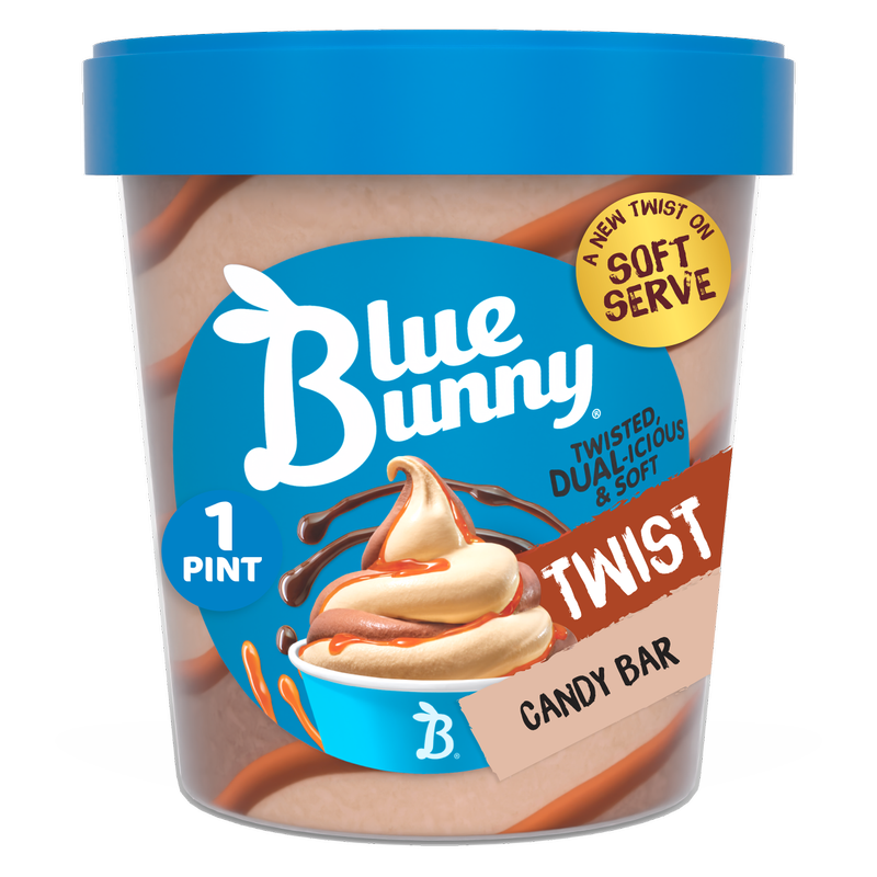 Blue Bunny Candy Bar Twist Pint, 16 oz
