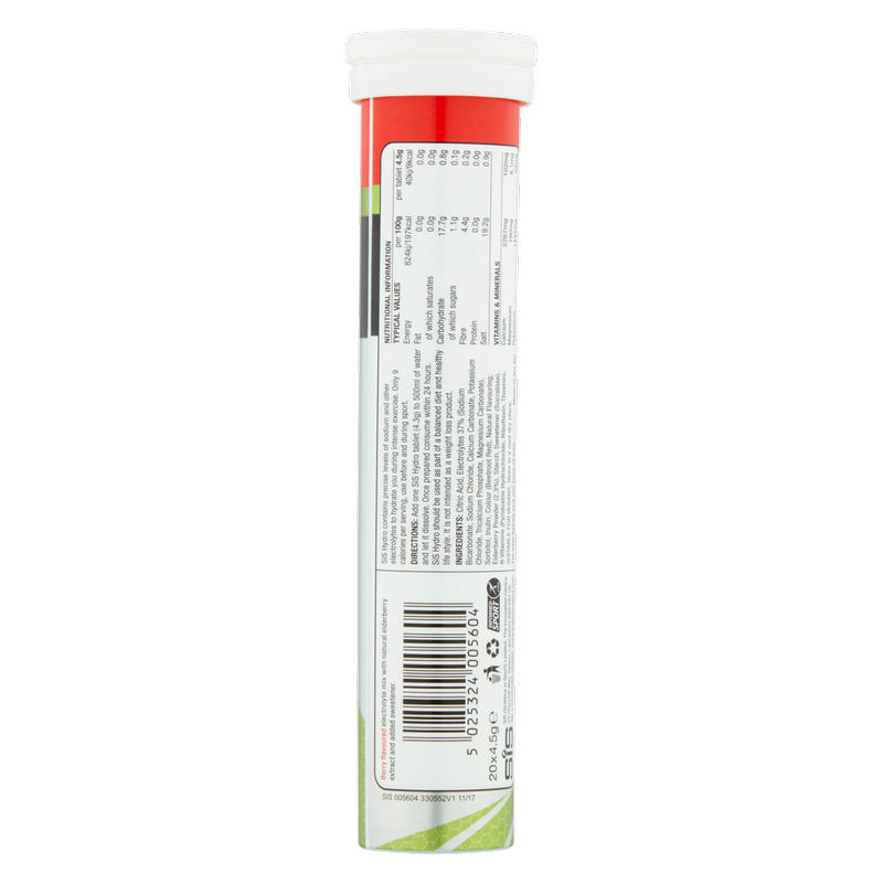 Science in Sport Go Hydro Berry Hydration Tablets, 20pcs