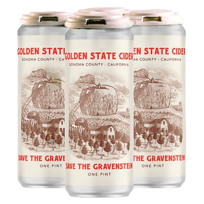 Golden State Cider Save the Gravenstein 4pk 16oz Cans