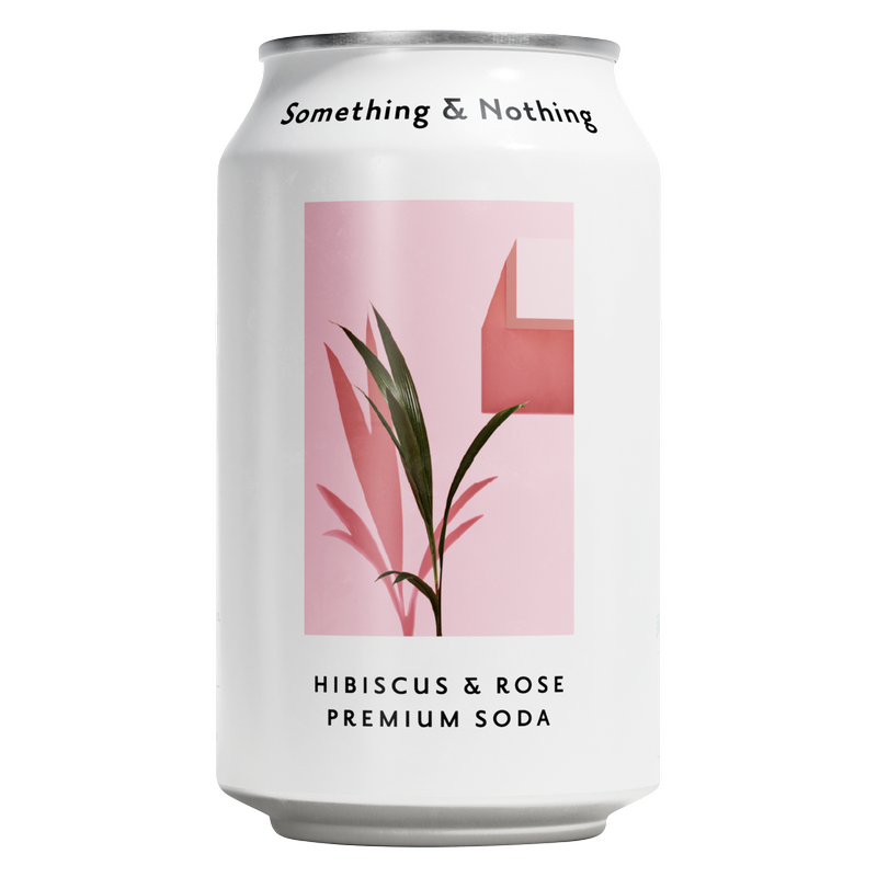 Something & Nothing Hibiscus & Rose Premium Soda, 330ml