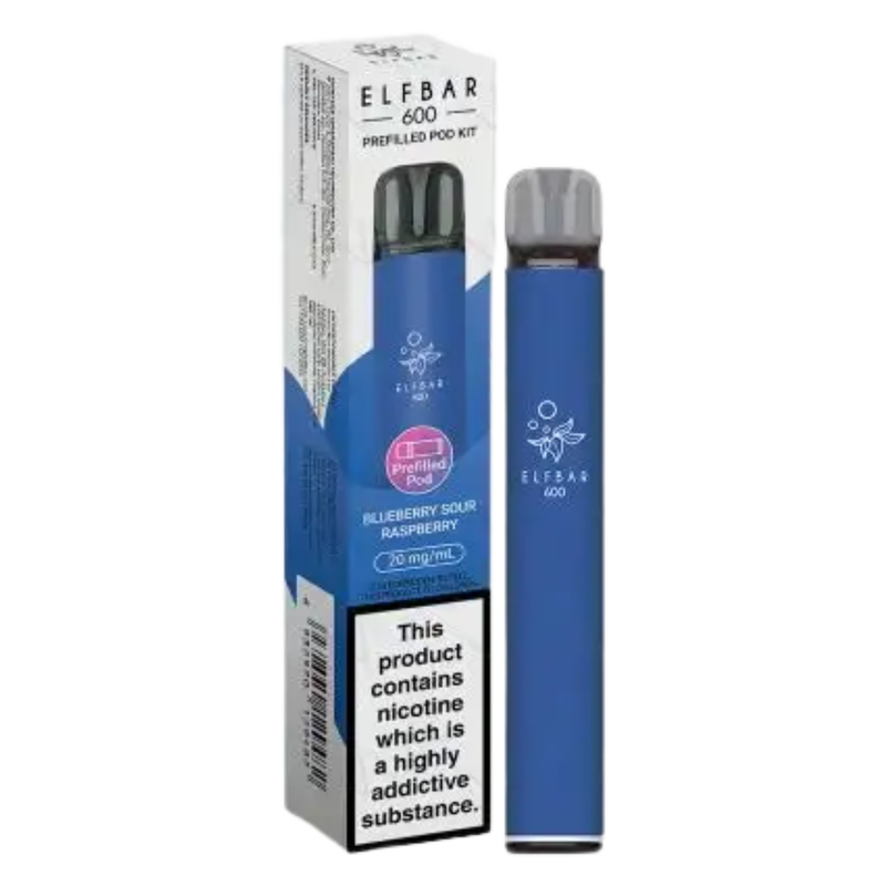 Elf Bar 600 Prefilled POD Kit Blueberry Sour Raspberry 20mg, 1pcs
