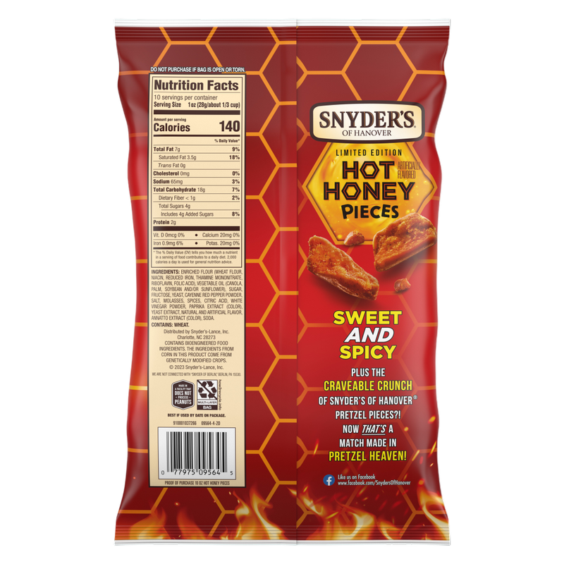 Snyder's Hot Honey Pieces, 10oz