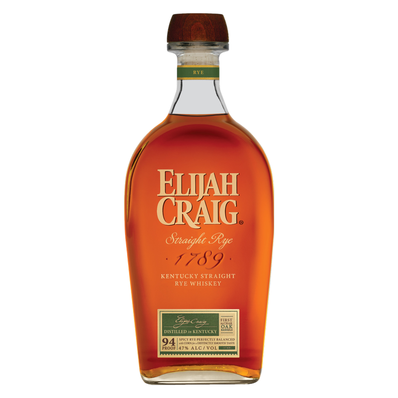 Elijah Craig Straight Rye Whiskey 750ml (94 proof)