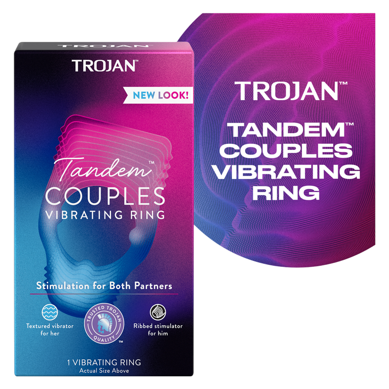 Trojan Vibrations Tandem Couples Vibrating Ring 1ct