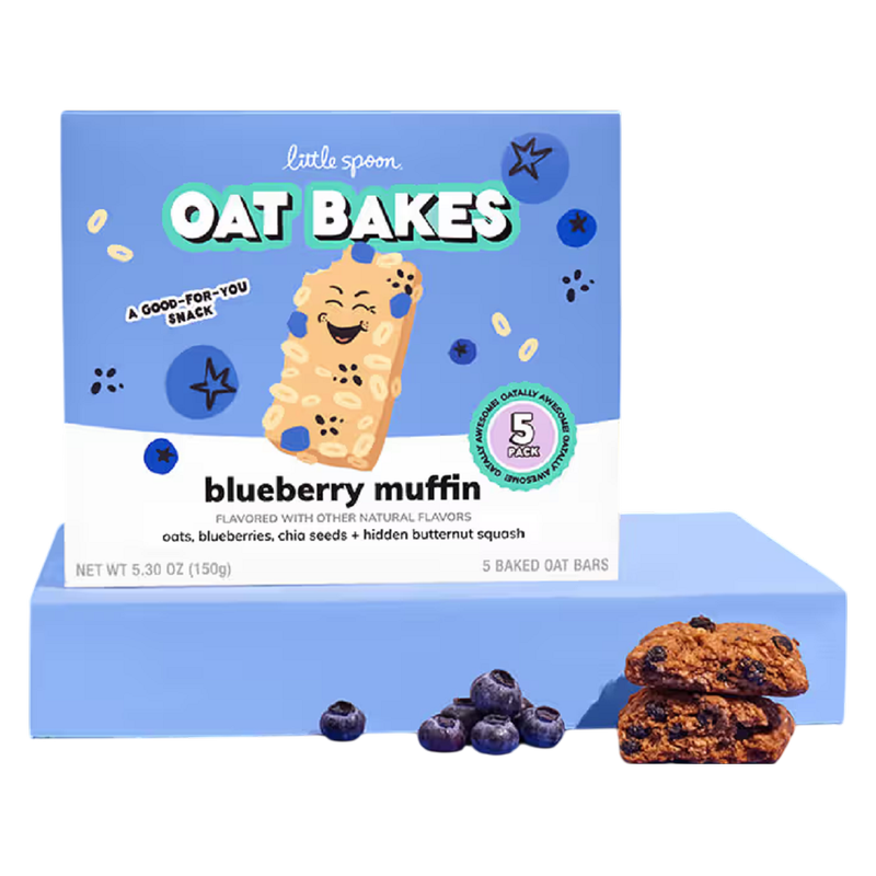 Little Spoon Blueberry Muffin Oat Bake 5 bar Box