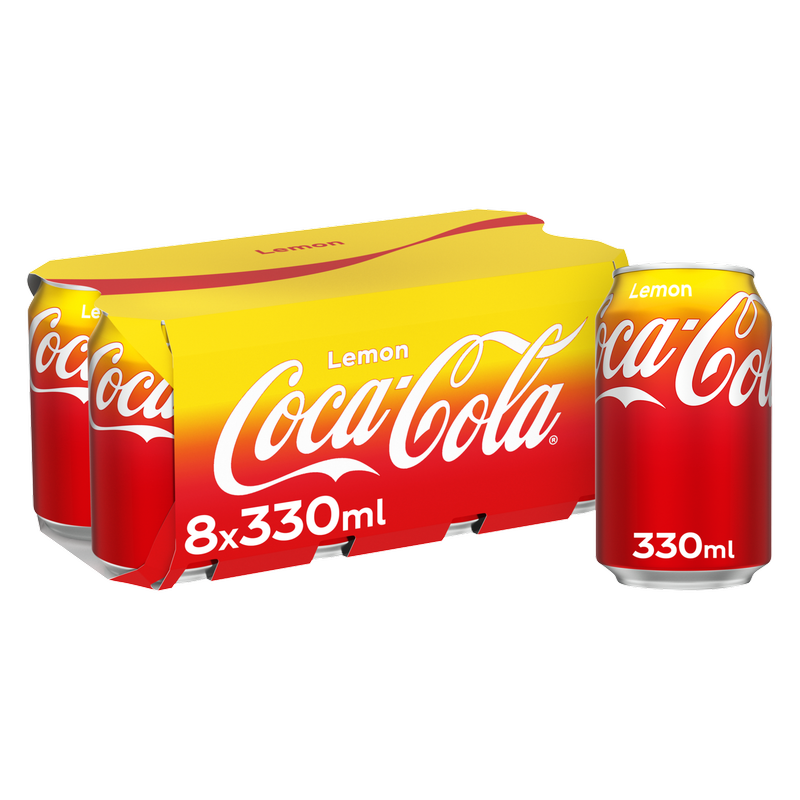 Coca-Cola Classic Lemon, 8 x 330ml