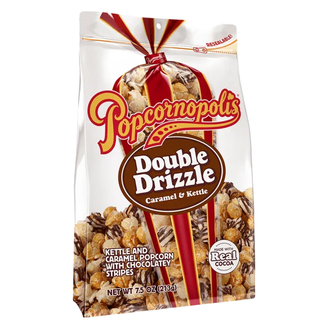 Popcornopolis Double Drizzle Caramel & Kettle Popcorn 7.5oz