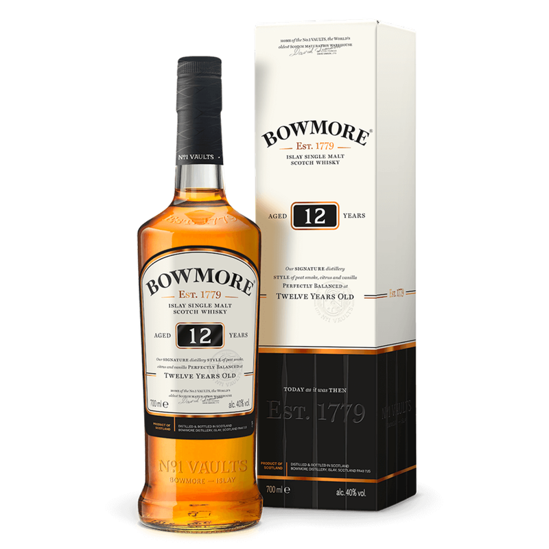 Bowmore 12 Year Old Single Malt Islay Scotch Whisky, 70cl