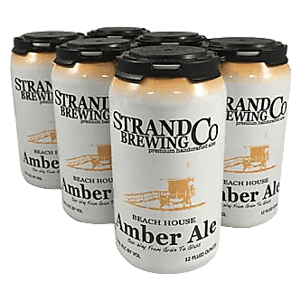 Strand Brewing Beach House Amber Ale 6pk 12oz Can