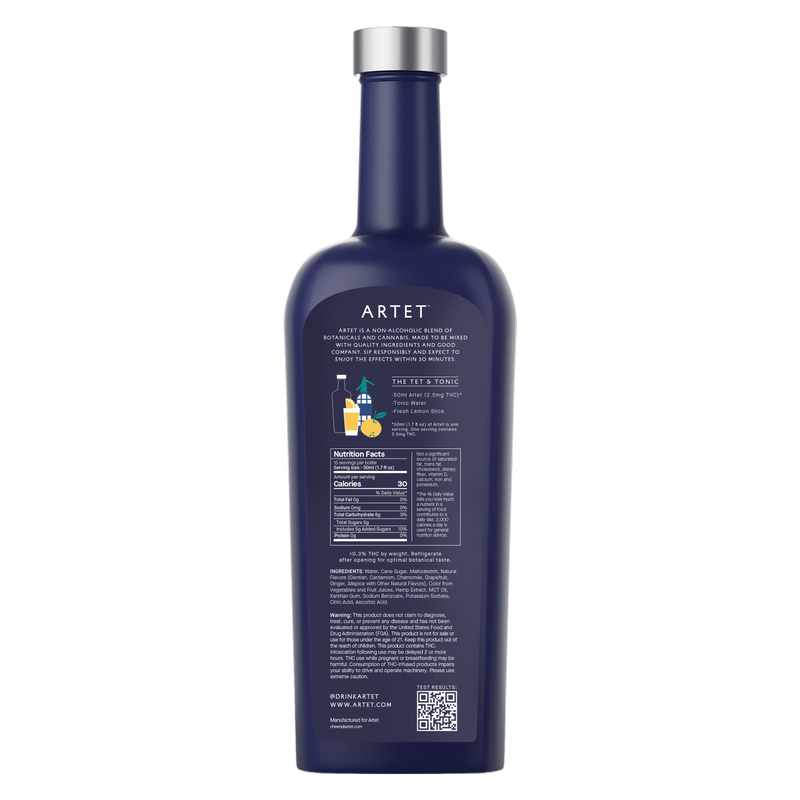 Artet THC Aperitif 37.5mg THC Drink 25.4oz Btl