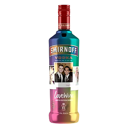 Smirnoff Vodka Love Wins 750ml (80 Proof)