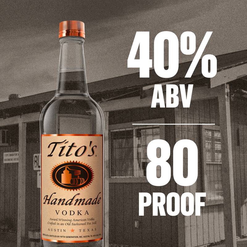 Tito's Handmade Vodka 750ml (80 Proof)