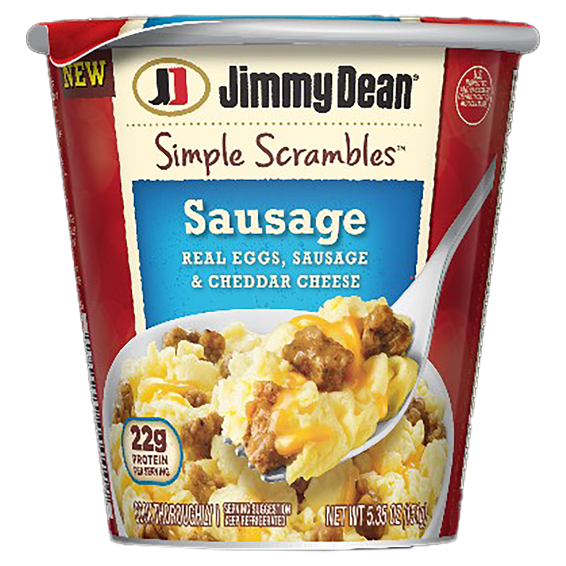 Jimmy Dean Sausage, Egg and Cheddar Cheese Simple Scramble 3.5oz