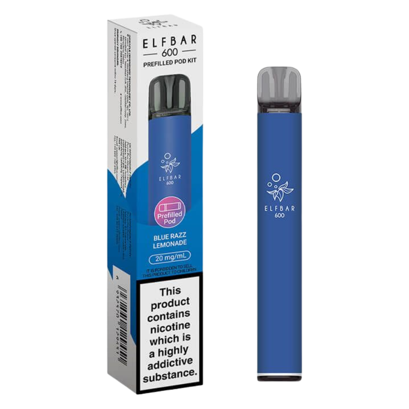 Elf Bar 600 Prefilled POD Kit Blue Razz Lemonade 20mg, 1pcs