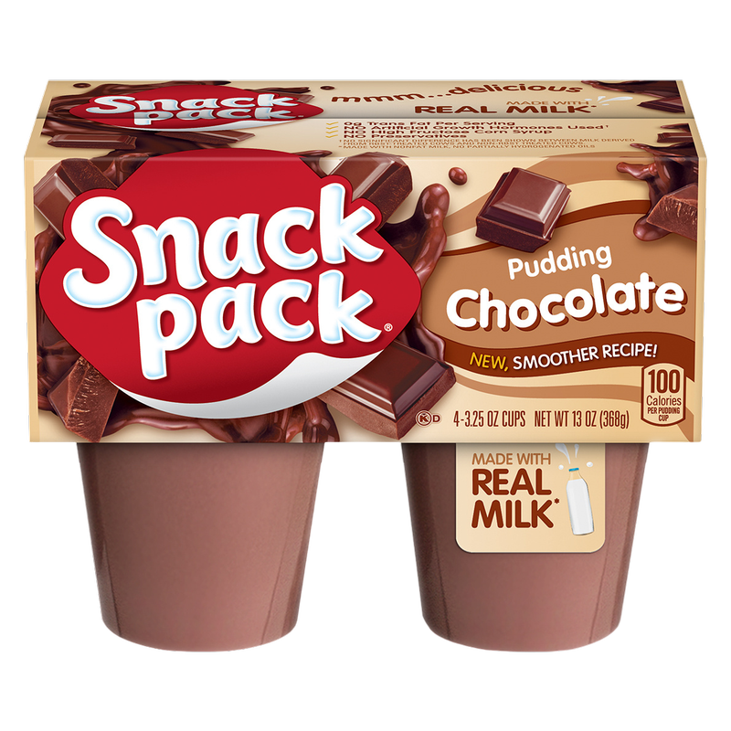 Snack Pack Chocolate Pudding - 4ct/13oz