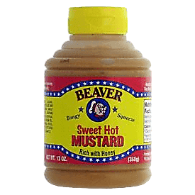 Beaver Hot Sweet Mustard 12oz