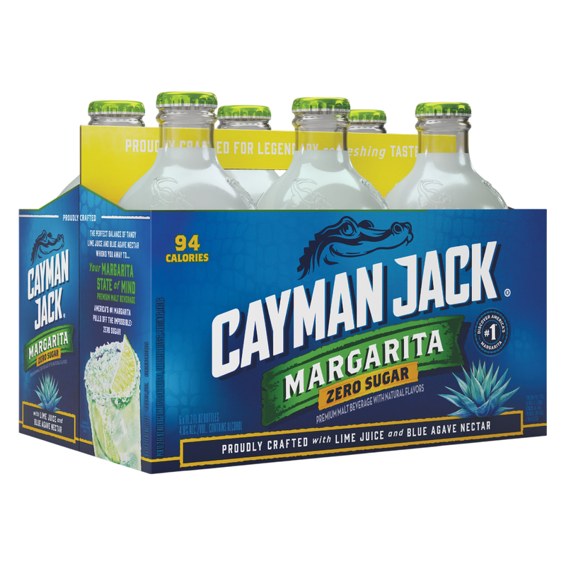Cayman Jack Margarita Zero Sugar 6pk 11.2oz Btl 4.8% ABV