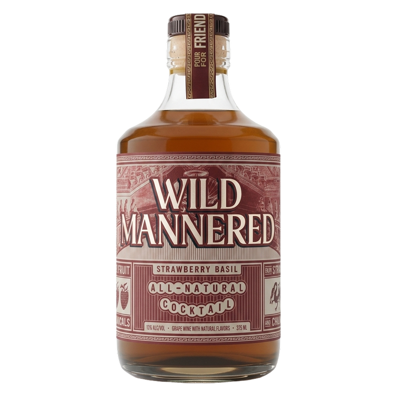 Wild Mannered Strawberry Basil Cocktail 375ml