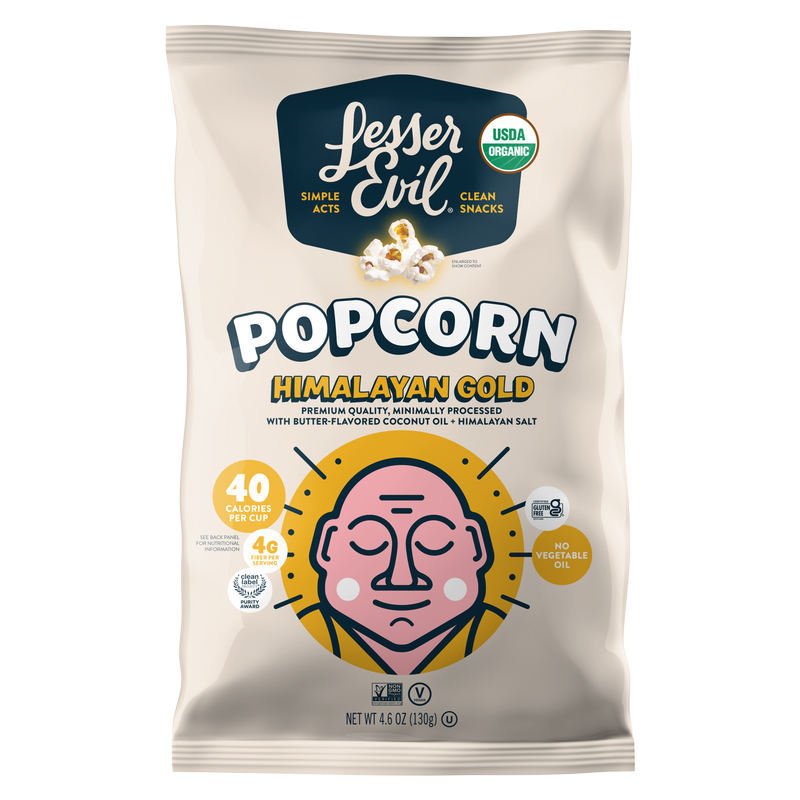 LesserEvil Himalayan Gold Organic Popcorn 5oz