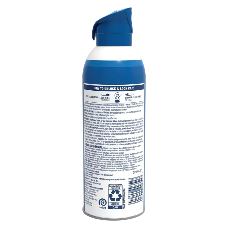 Lysol Air Sanitizer, White Linen, 10 oz