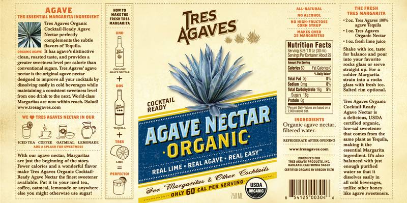 Tres Agaves Agave Nectar 750 Ml
