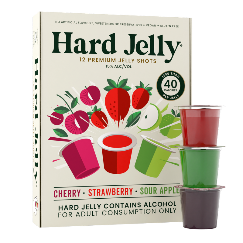 Hard Jelly Premium Jelly Shots, 12 x 30g