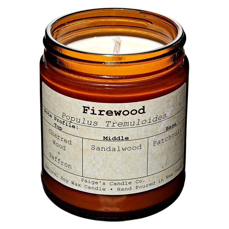 Paige's Candle Co. Taxonomy Candle Firewood 9oz