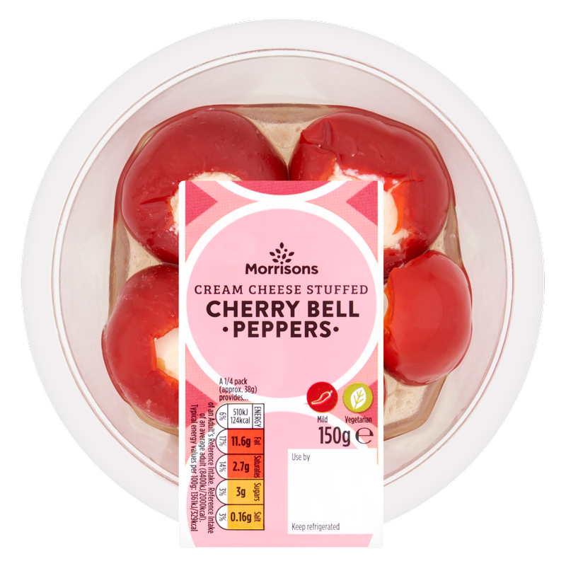 Morrisons Cream Cheese Stuffed Peppers, 150g