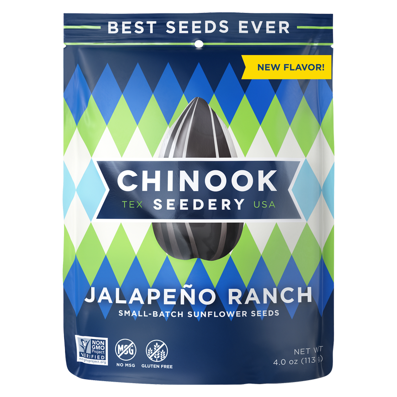 Chinook Seedery Jalapeno Ranch Sunflower Seeds 4oz