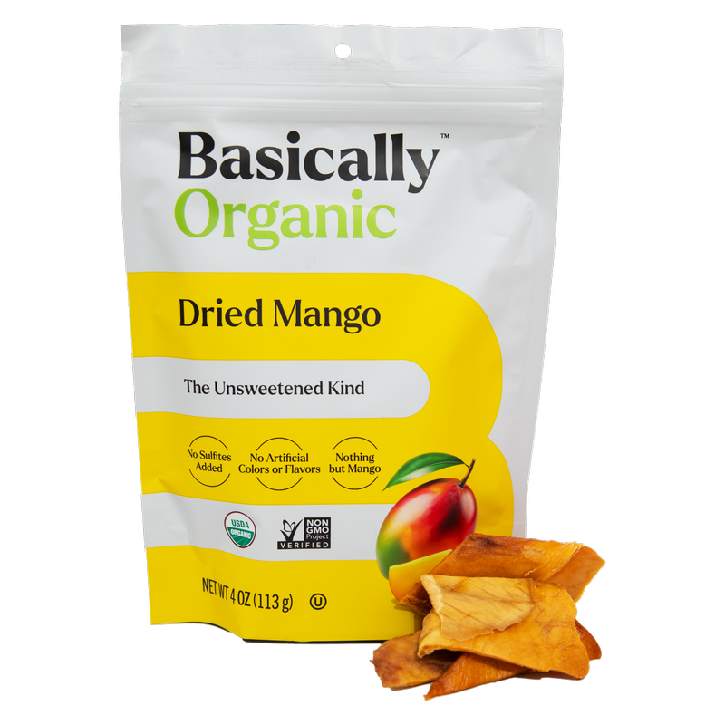 Basically Organic Unsweetened Dried Mango