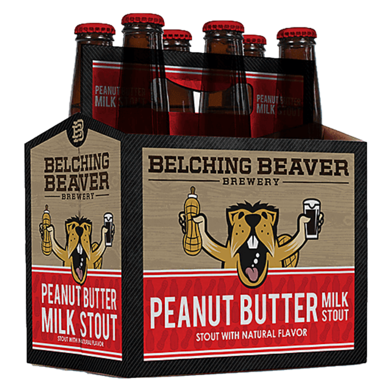 Belching Beaver Peanut Butter Milk Stout 6pk 12oz Can 6.0% ABV