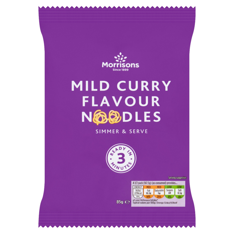 Morrisons Mild Curry Flavour Instant Noodles, 85g