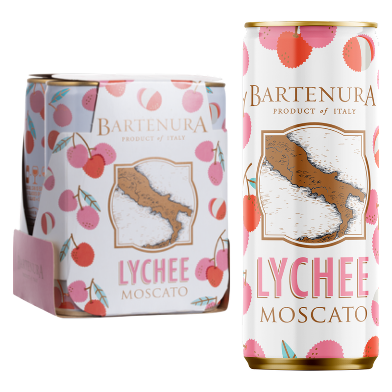 Bartenura Lychee Moscato 4pk 250ml Can
