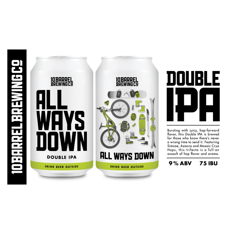 10 Barrel All Ways Down Double IPA 6pk 12oz Can 9.0% ABV