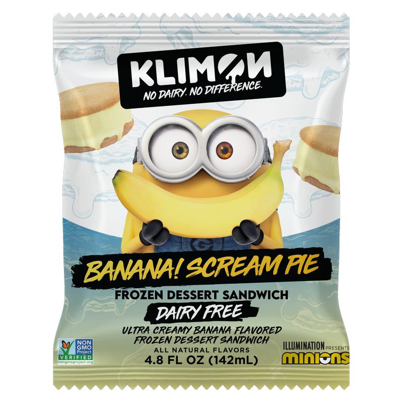 KLIMON Minion™ Banana! Scream Pie Dairy-Free Ice Cream Sandwich 1ct