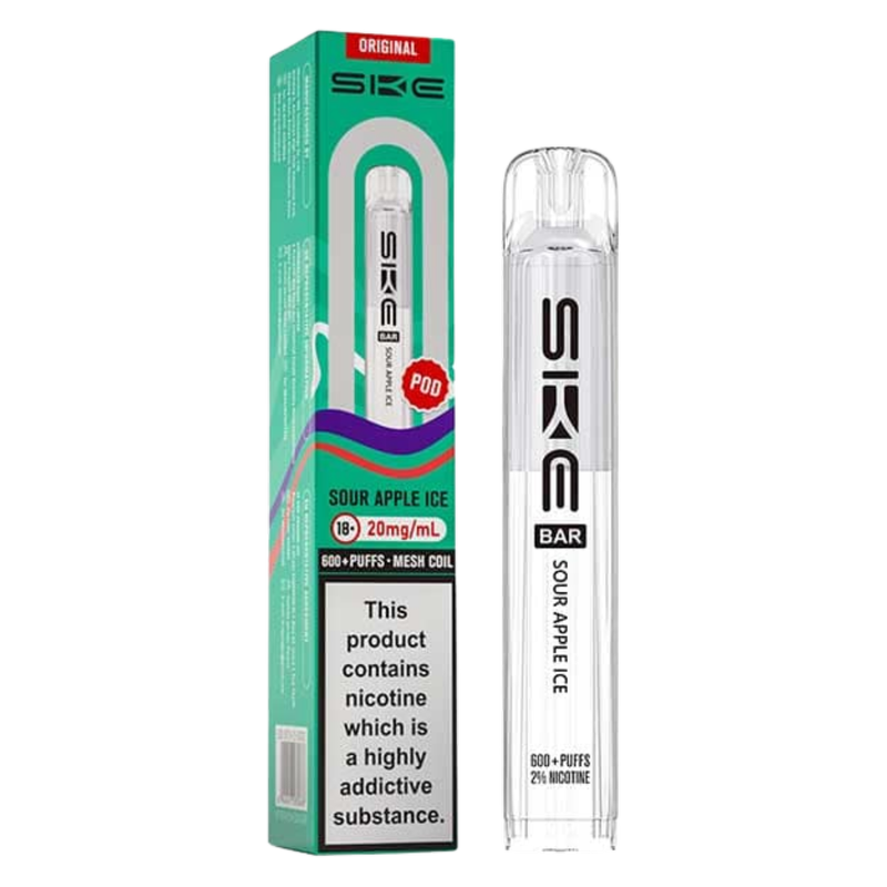 SKE BAR 600 Sour Apple Ice 20mg/ml, 1pcs