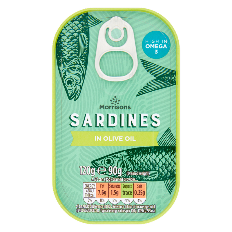 Morrisons Sardines in Olive Oil, 120g